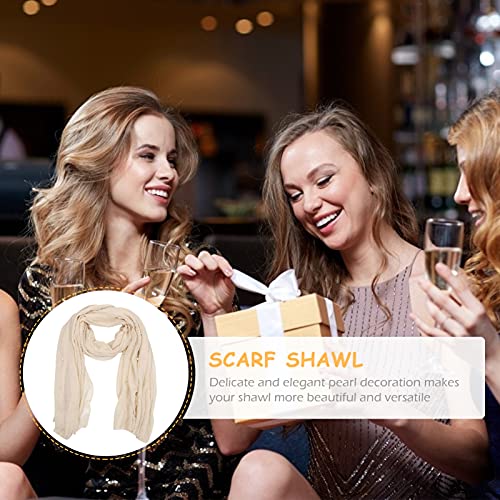 VALICLUD Cotton Head Scarf Wraps Shawls: Pink Soft Shoulder Shawl for Winter Wedding Bride Gifts Evening Dress3