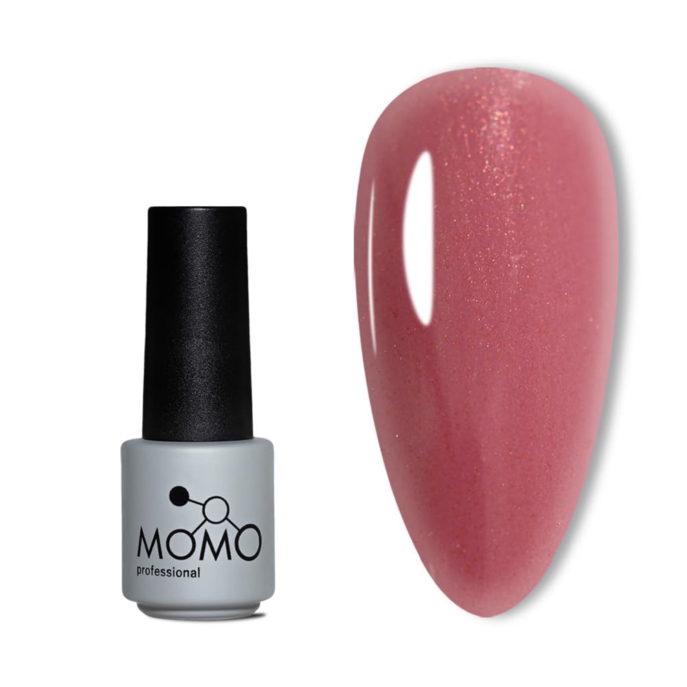 MOMO professional Kalıcı Oje S018 Simli Gül Kurusu 4 ml