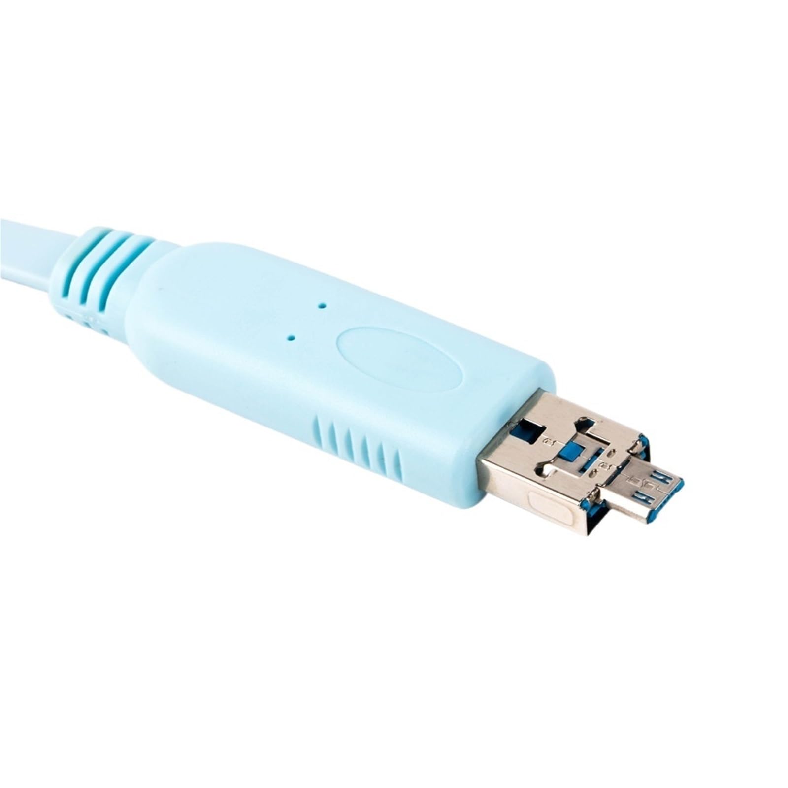 Cable adaptador conversor serial 2 en 1 USB/Micro USB a RJ45 RS232 for dispositivo enrutador de consola a su computadora
