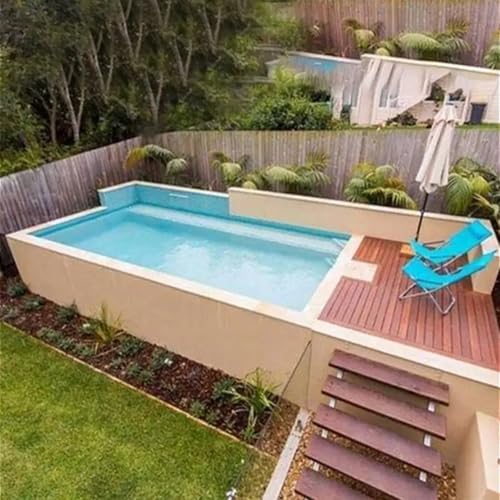 Coque de piscine en fibre de verre pour conteneurs hors sol – Design de 3,7 m et 4,6 m, installation facile pour conteneurs de 6,1 m et 12,2 m