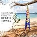 Organix Turkish Fouta Beach Towel, 12 Pack, 35x70 inches, Sand Free Quick Dry Swim Towel, Extra Large Light Travel Towel for Adults, Soft Durable Absorbent - Multicolor