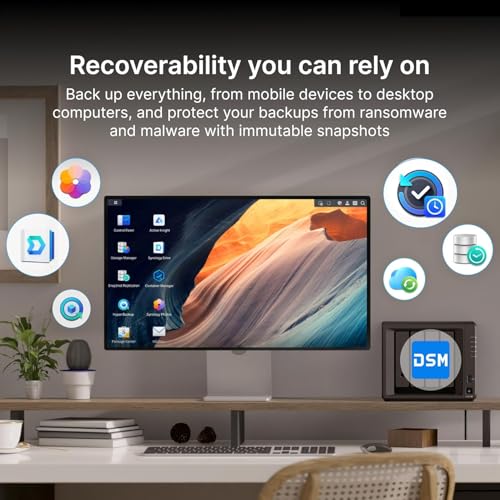 DiskStation DS925+ – NAS à 4 baies avec 2,5 GbE, extensible jusqu'à 9 baies, cache SSD M.2 NVMe, sauvegarde haute vitesse, surveillance et collaboration, solution de stockage et de gestion des données