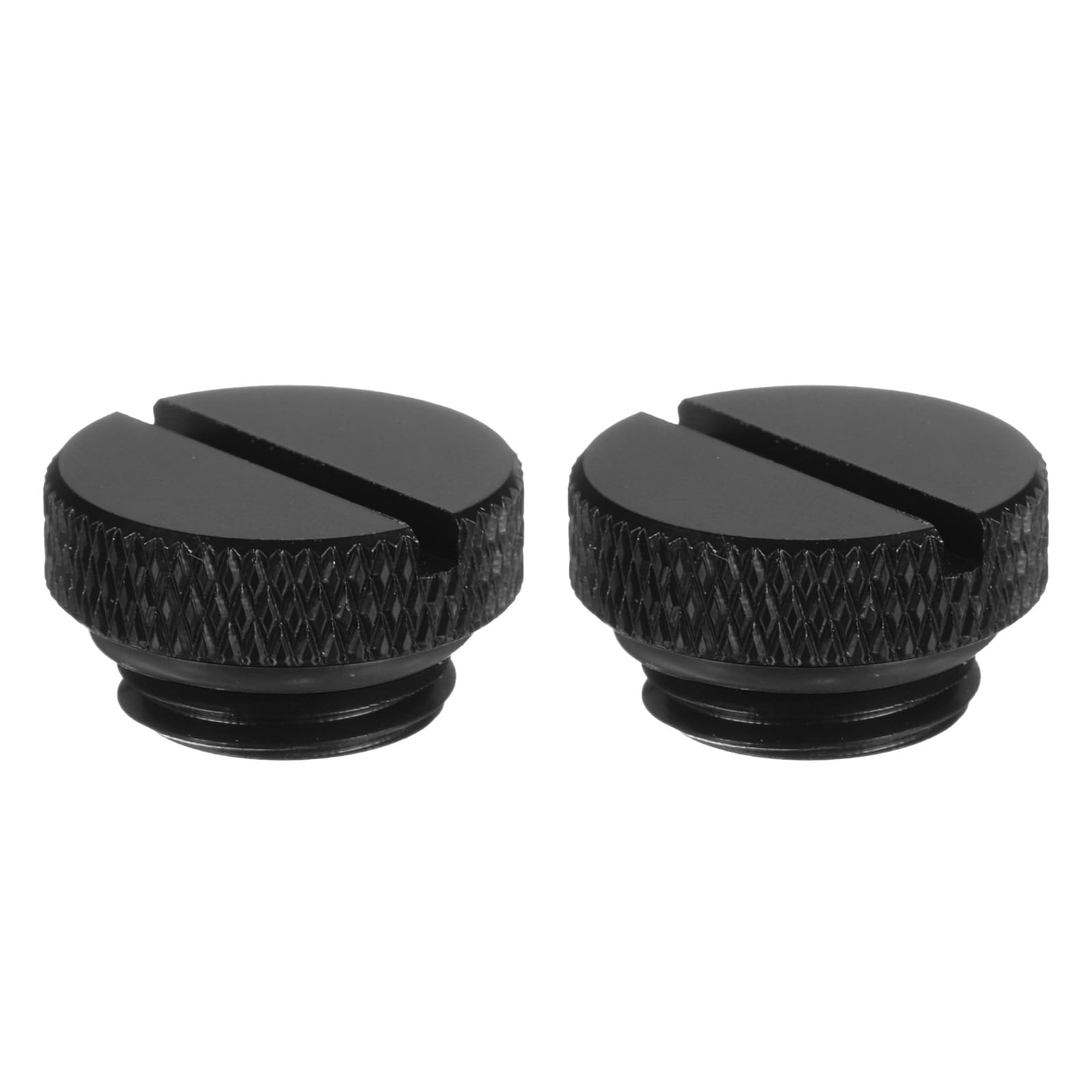 2 Adattatori Per Raffreddamento Ad Acqua G1/4 Con O-Ring In Gomma, Tappo Di Arresto Lungo E Corto, Per Sistema Liquid Cooling - 3