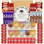 Coffee Hamper Gift Set with Tea, Hot Chocolate and Biscuits – Premium 49pc Assortment of Instant Coffee, Chocolate & Tea – Coffee and Biscuits Gift Set by TGBK