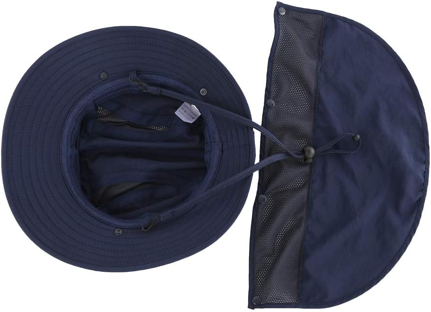 Home Prefer UPF 50+ Boys Sun Hat with Neck Flap Wide Brim Summer Beach Bucket Hat for Boys Girls Toddler Kids Safari Hat - Image 4