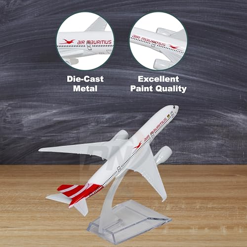 Image of Air Mauritius Airlines, diecast, Metal Aeroplane Scale Model Officel only for Display, Size -16 cm-A350 (Air Mauritius)