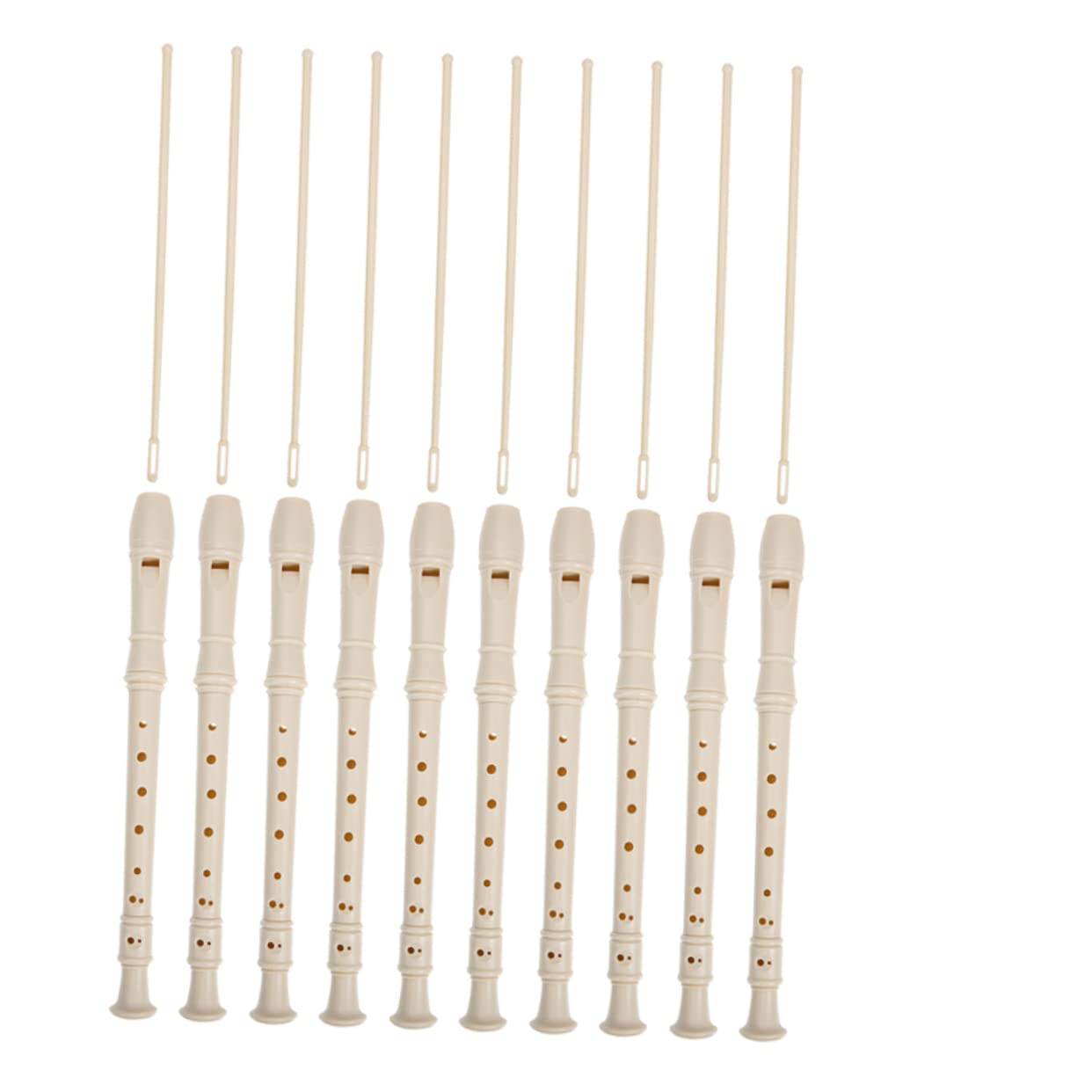 Clarinete Infantil de 8 Agujeros de Resina Beige, 1 Juego para Estudiantes | Clarinete para Principiantes, Instrumento de Viento de Práctica, Decoracion Colegio, Instrumentos Musicales para Niño Niña