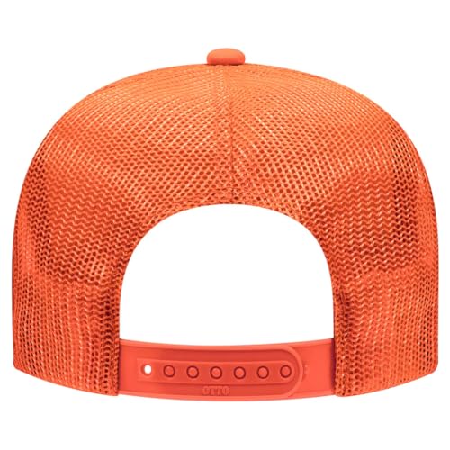 Image of OTTO Polyester Foam Front 5 Panel High Crown Mesh Back Trucker Hats in 97, Bulk, Wholesale