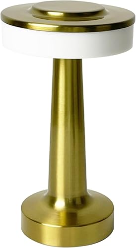 Miniatura 1 de Paquete de 2 lámparas de mesa inalámbricas, LED recargables de 5200 mAh, funciona con pilas, lámpara de mesa regulable con control táctil, lámpara