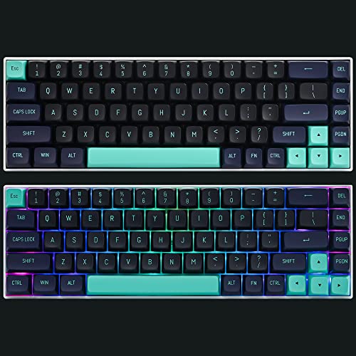 Image of Guffercty kred 160 Keys CSA Keycap PBT Double-Shot Ball Shape Custom Keycaps Set with 6.25u /7u Spacebar for ANSI & ISO Layout Cherry MX Gateron Kailh Switches(Shark-CSA)
