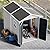 8X6 FT Storage Shed, Resin Outdoor Storage Shed with Floor & Lockable Doors, All Weather Plastic Lean to Shed with Window and Vents, Garden Tool Shed for Bike, Toy, Lawnmower