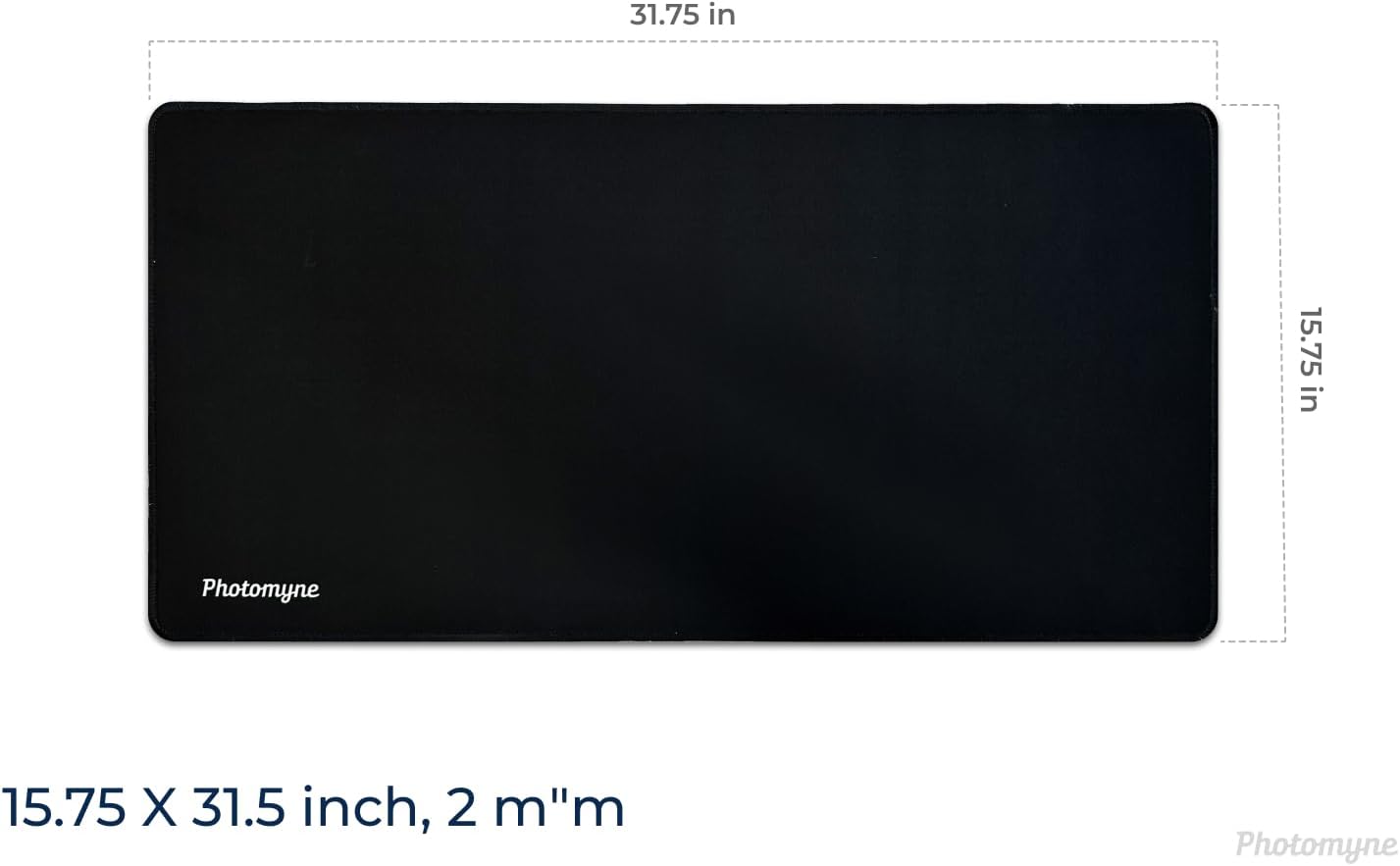 Photomyne Large Scanning Pad, Desk pad, Mouse pad for Desk with Stitched Edges, Superior Micro-Weave Cloth, Non-Slip Base, Water Resistant, Desk Mat for Home & Office, Available in Size 15.75 * 31.5