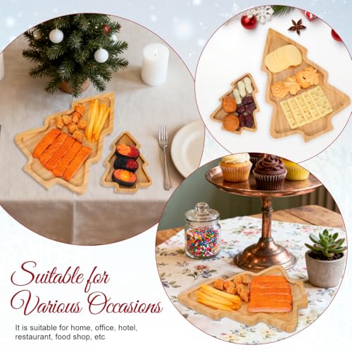 Set 2 Platos Madera Árbol Navidad Vai miniatura 7