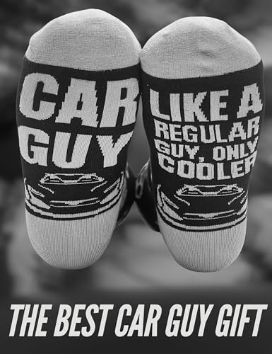 InnoBeta Car Guy Gifts for Men, One Size Crew Socks, Car Guy Like A Regular Guy, Only Cooler2