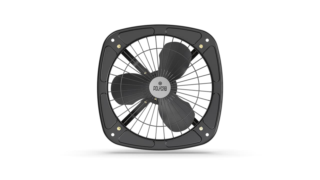 Polycab Whoosh Exhaust Fan (Coal Black, 300MM)