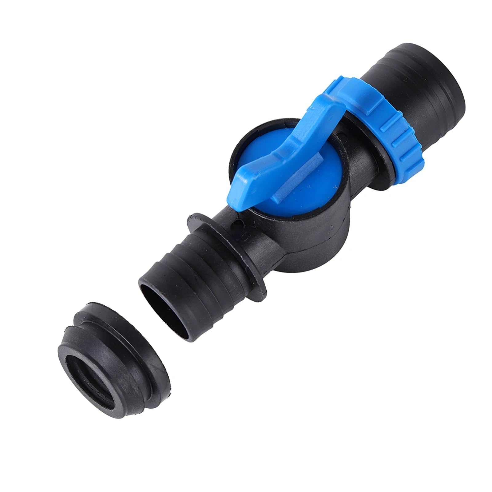 Válvula de derivación for cinta goteo 25/28/32 mm, ideal for jardín, agricultura, huertos, tierras cultivo, riego, drenaje, ahorro agua(28mm)