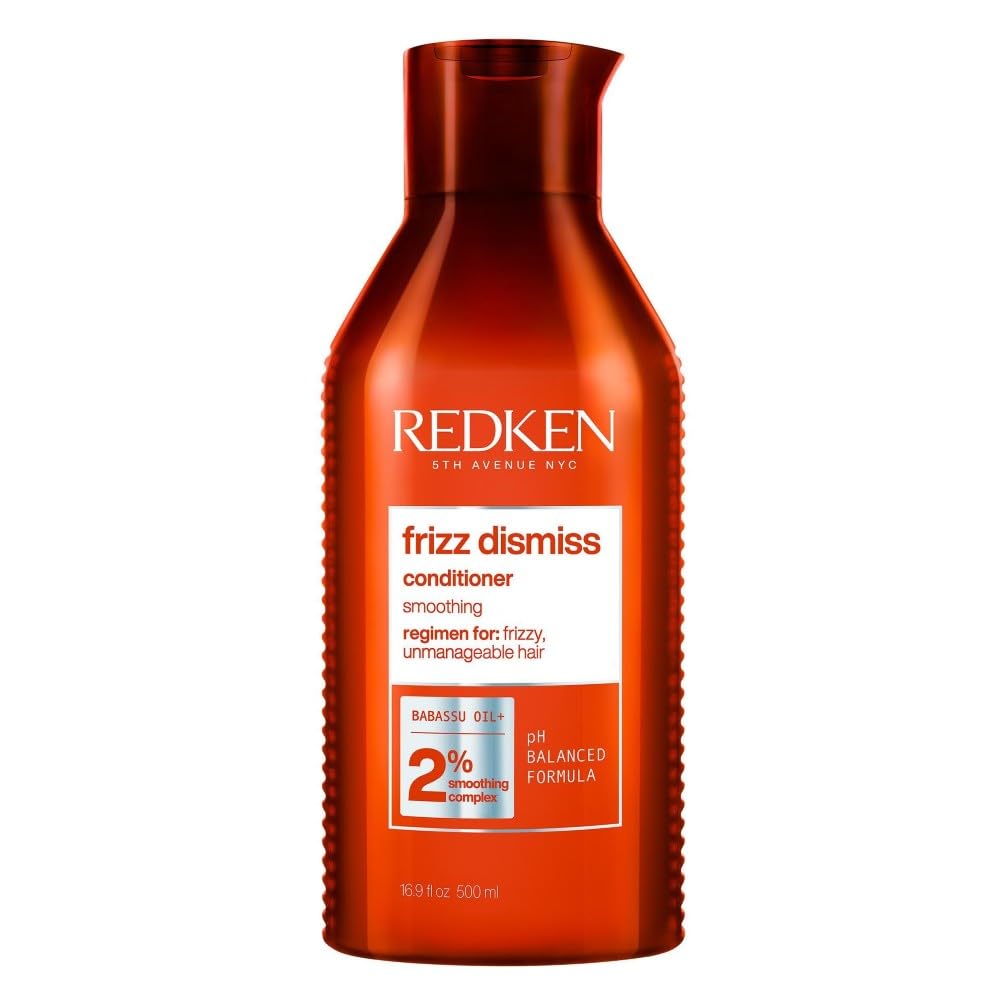 Redken | Balsamo professionale Frizz Dismiss, Azione disciplinante per capelli crespi e ribelli, 300 ml