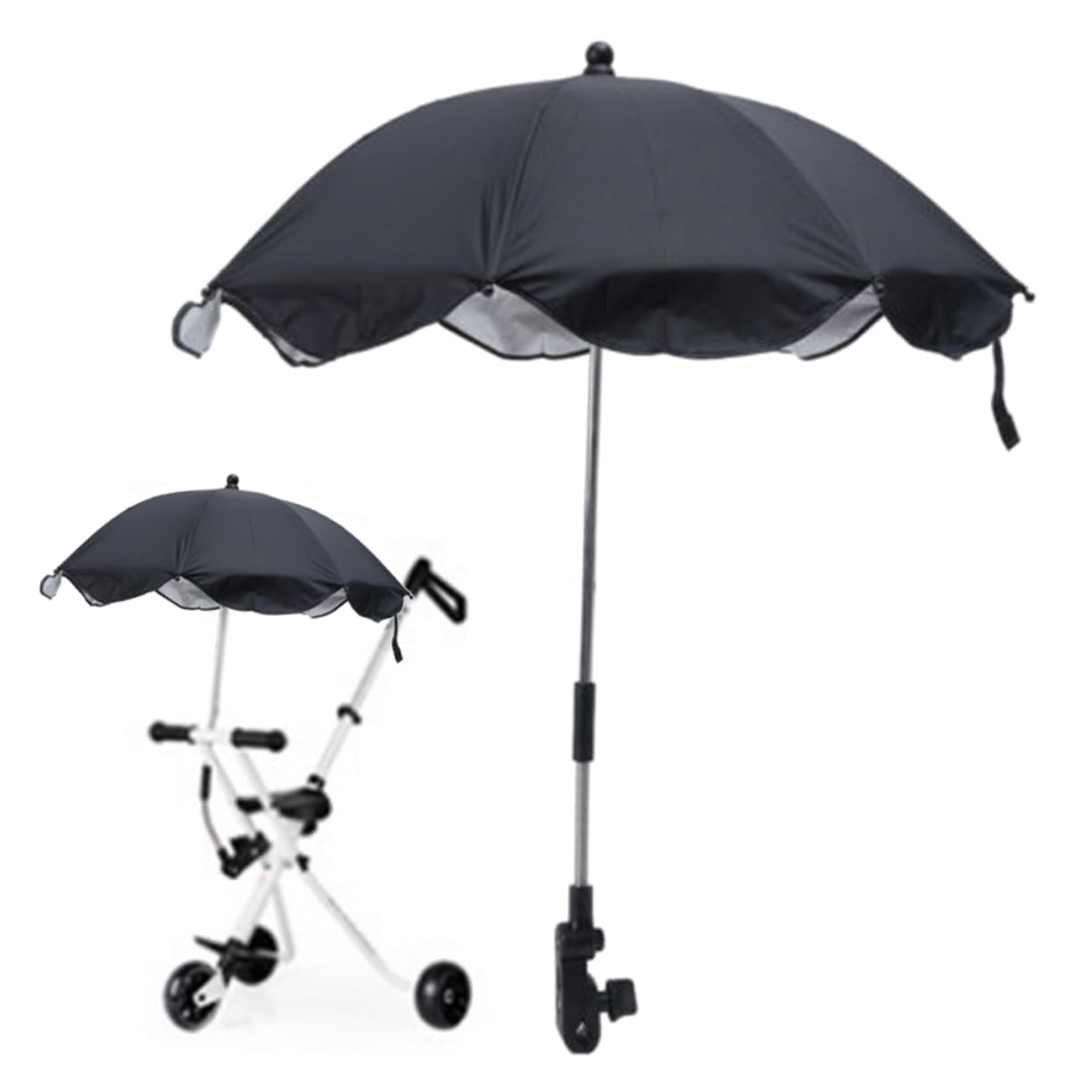 HEMOTON Djustable Joint Baby Stroller Umbrella Pushchair Accessories Sun Protection Pram Parasol 8 Ribs St
