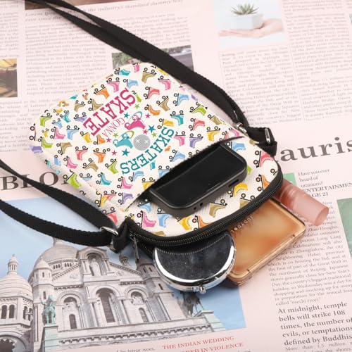 PLITI Roller Skating Gift Roller Skater Gift Roller Skating Lover Gift Skaters Gonna Skate Crossbody Bag For Women3