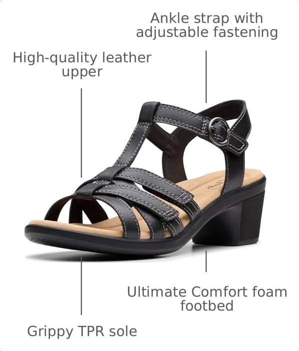 Image of Clarks Women's Emily2 Rose Heeled Sandal
