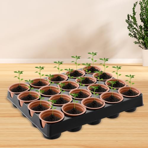 XIAOMIANYANG 2 Stück Saatschalen Pflanze Keimschale Garten Shuttle Tray Nursery Seeding Pot Seed Starter Kit Set für Pflanzentransport Sämling Schneiden Samen Anzucht