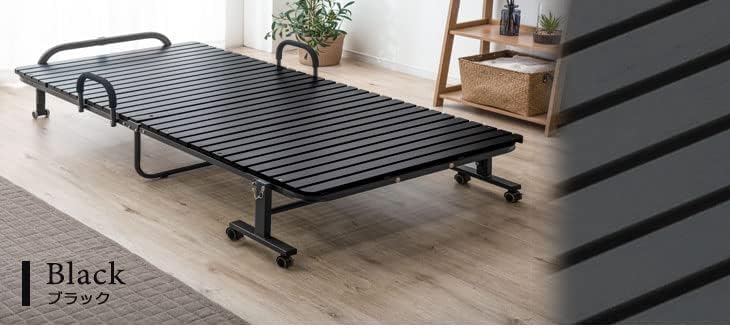 Amazon｜折り畳みベッド シングル コンパクト 耐荷重300kg すのこ