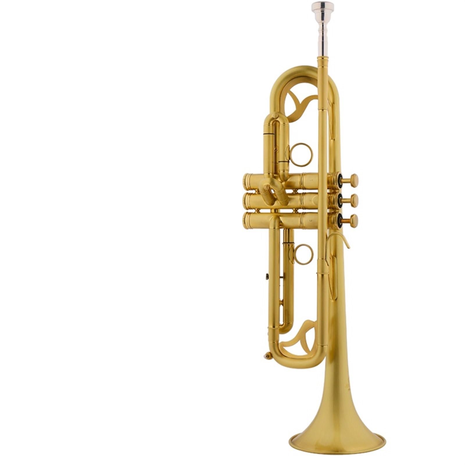 Tromba Strumento A Tromba Standard Tromba B Tono Piatto Laccato Oro Spazzolato Per Prestazioni Professionali