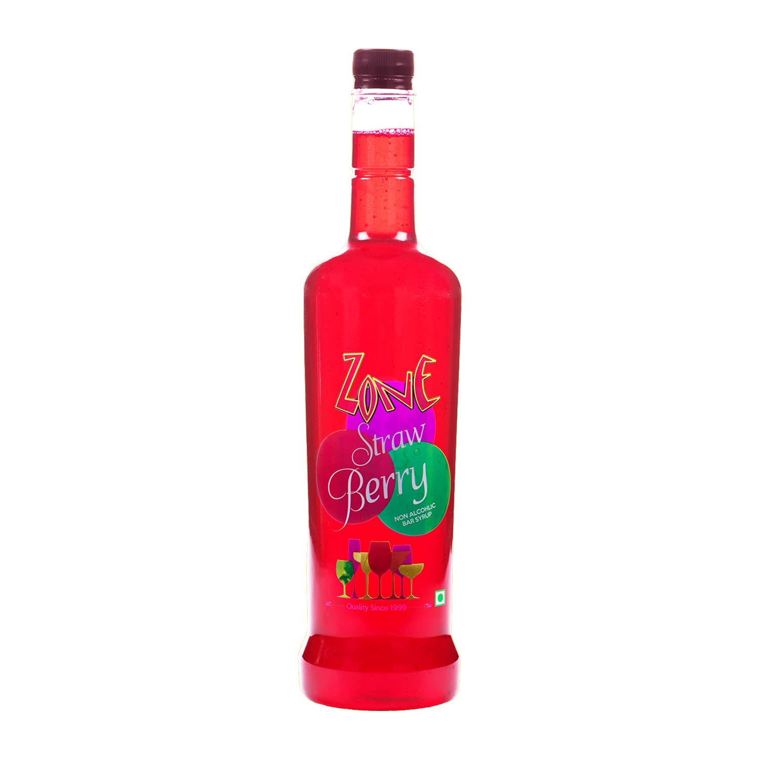 ZONE Strawberry Flavoured Bar Syrup, 1000ml Bottle Suitable for