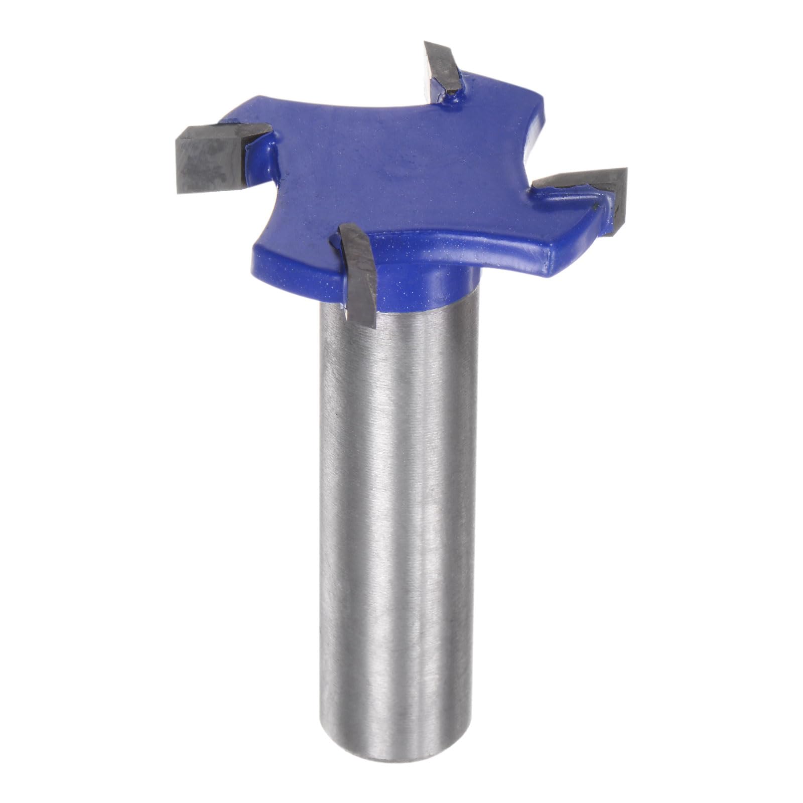 HARFINGTON T Slot Cutter Rabbet Router Bit 1/2" Shank 1-3/8" (35mm) x 1/5" (5mm) 4 Wing Carbide Slotting Cutter Rabbeting Slab Flattening Router Bits