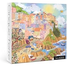 Cinque Terre Italian Puzzles for Adults, Park City Jigsaw Puzzles 1000 Pieces, Florence Italy Puzzle for Wall Art