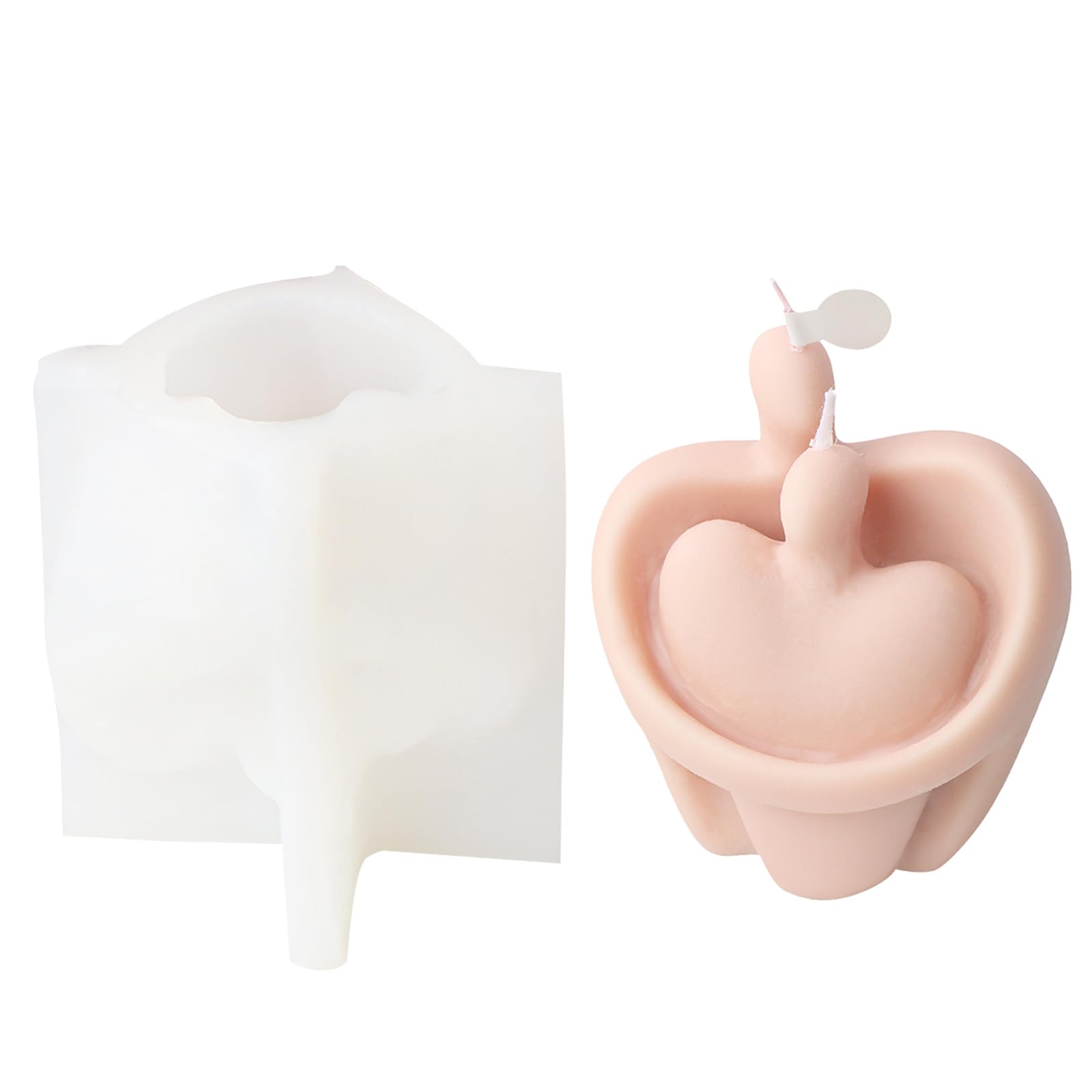 Tsophreniq Silicone Mold, Couple Figure Epoxy Gypsum Home Decors for Handcrafts Resin Plaster Home Decor Epoxy Resin for Scented Making