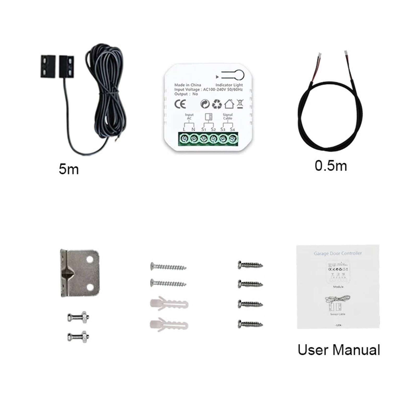 Schiebetorantrieb, Smart Home Zubehör Garagentoröffner Garagentoröffner Smart ZIGBEE 46x46x18mm AC 110-240V Fernbedienung
