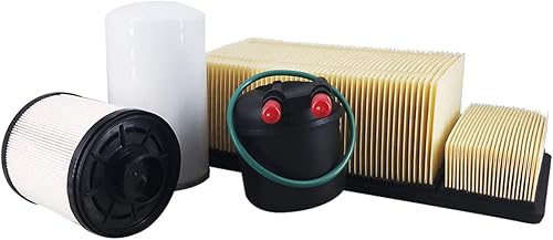 Kit de filtro de aceite y combustible y filtro de aire compatible con Ford F250 350 450 550 SuperDuty 2011-2016 6.7L Diesel