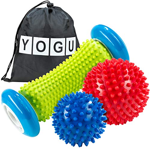 YOGU Foot Massage Roller Spiky Ball Trigger Point Therapy Myofascial Release Deep Tissue