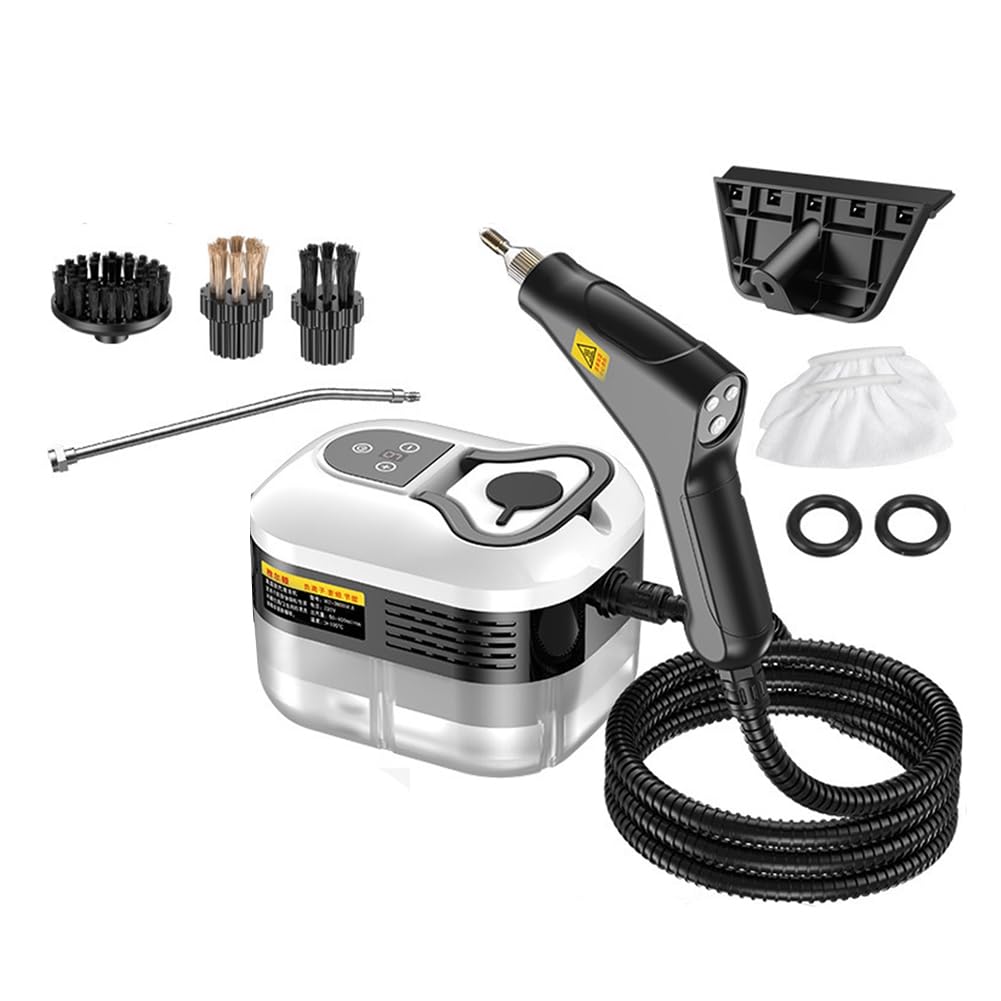 Nettoyeur Vapeur à Main Nettoyeur à Vapeur Portable à 1500W Machine de Nettoyage à la Vapeur Haute Température Nettoyeur à Machine à Laver à Jet Désinfectant UE P