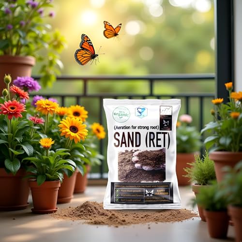 Image of Sand (Ret) for Home Gardening | Potting Mix | Aeration and Drainage for Plant Roots (1.9 Kg)
