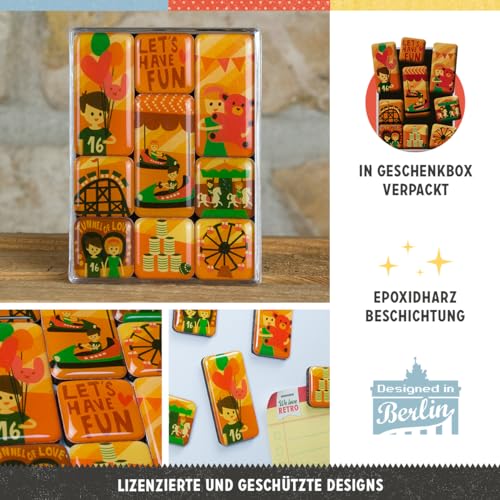 Nostalgic-Art 83060 Happy Together - Let's Have Fun, Magnet Set (9pcs), Vintage Design, 9 pieces - Image 3