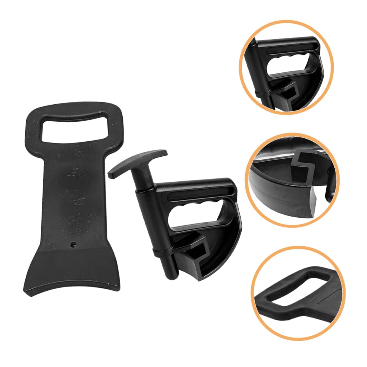 Outil Pratique et Gain de Temps de Démontage de Pneu Léger en Plastique Noir pour Installation et Retrait de Pneus Set pour Mécaniciens et Passionnés