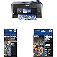 Epson Expression Premium XP-7100 Wireless Color Photo Printer With EPSON T410 Claria Premium High Capacity Photo Black and Black Ink Cartridges
