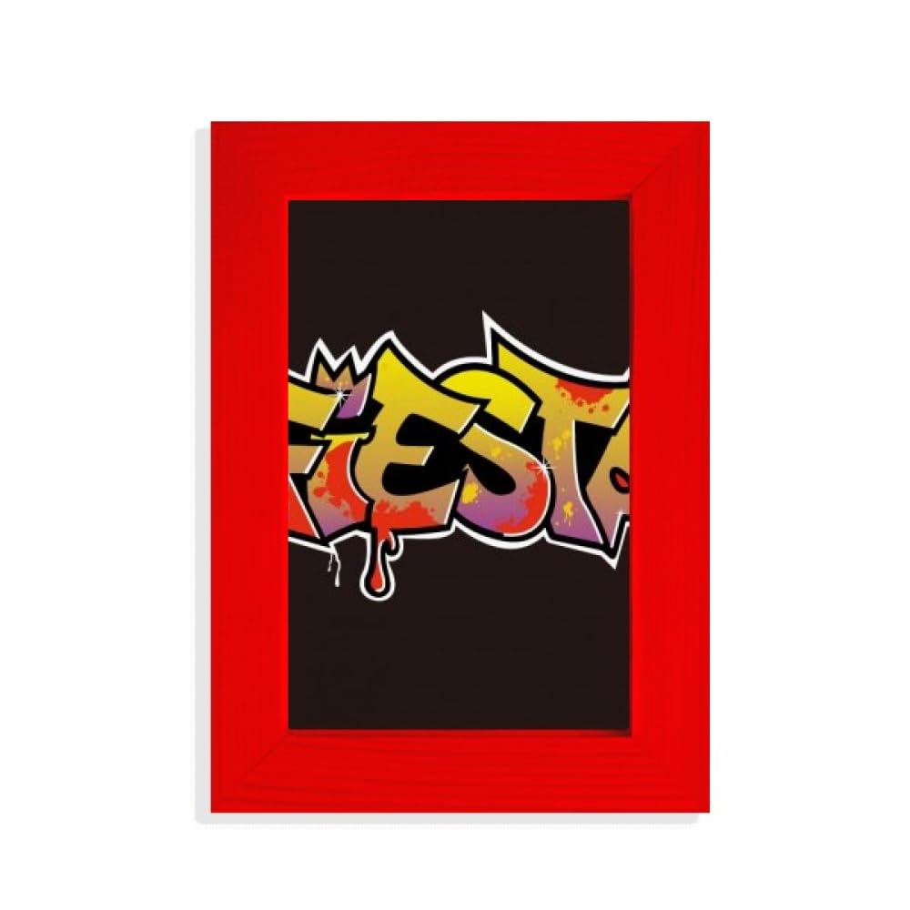 Cadre photo rouge Graffiti Street Fiesta décoration murale originale