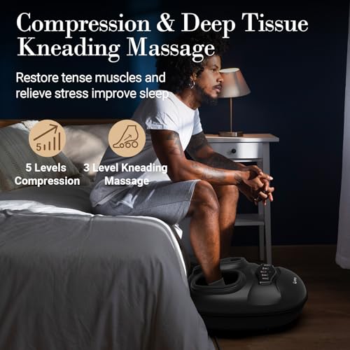 Image of CuPiLo Smart Foot Massager with APP, FSA Eligible HSA - 2026 New Version | APP Mobile Remote Control, Deep Kneading Foot Massager with Heat for Neuropathy and Pain Relief, Gifts for Women Men