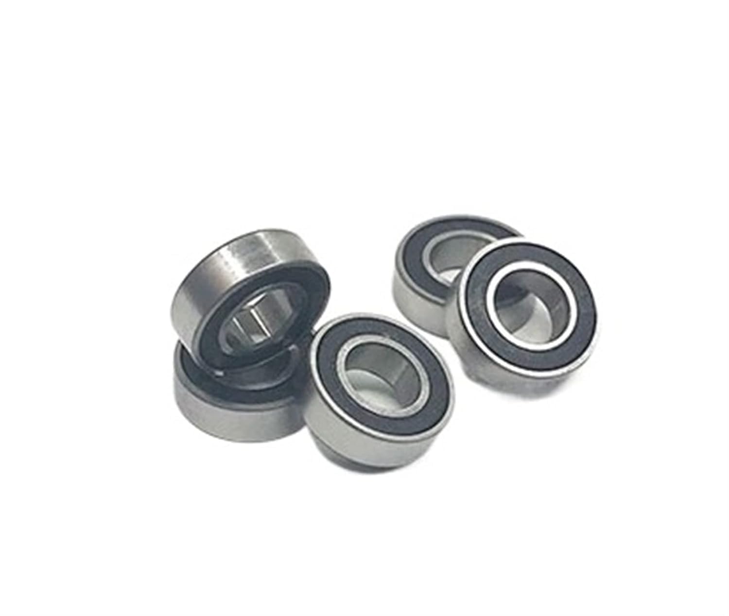 Rodamientos de Bolas, Rodamientos de Bolas sellados, Rodamientos rígidos de Doble Sello de Goma 10 Piezas 698-2RS 8x19x6 mm Rodamientos en Miniatura de rodamientos de Bolas sellados de Goma