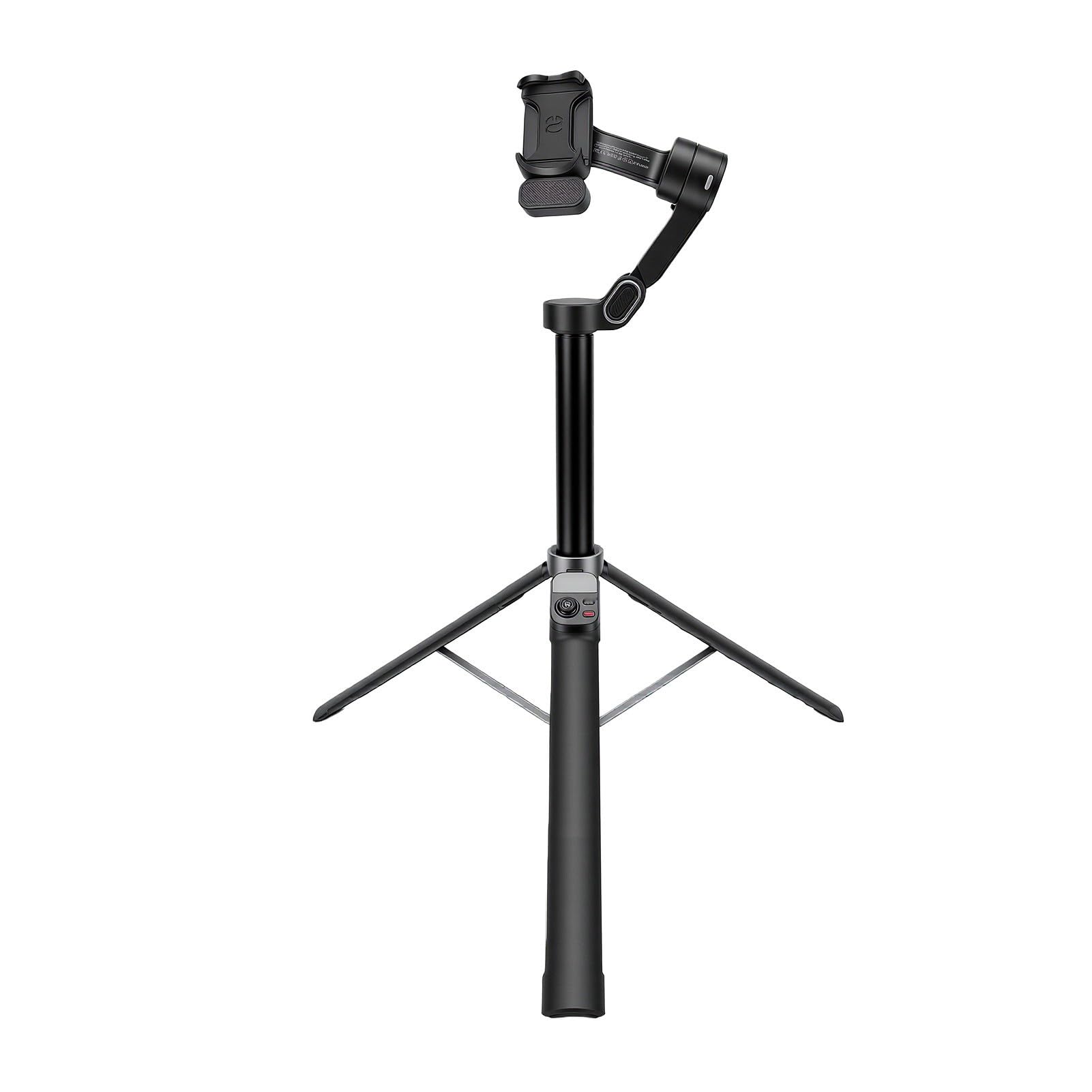 ciciglow Treppiede per Selfie Stick, Tracciamento AI e Luce di Riempimento | Estensibile, lunghezza 180 cm, stabilizzazione a 3 assi, supporto portatile per treppiede per telefono cellulare per