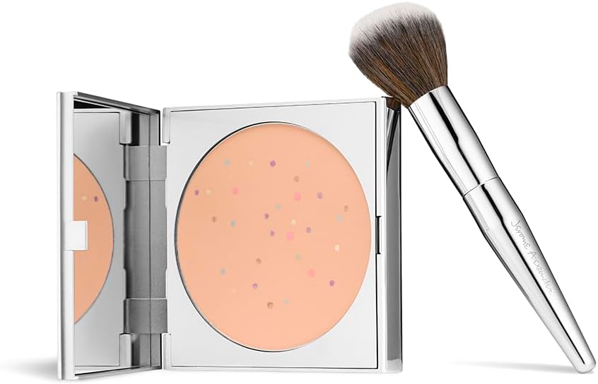 Magic Minerals Professional Mineral Powder Foundation by Jerome Alexander with Color Correctors and Antioxidant Skincare Formula (Medium)
