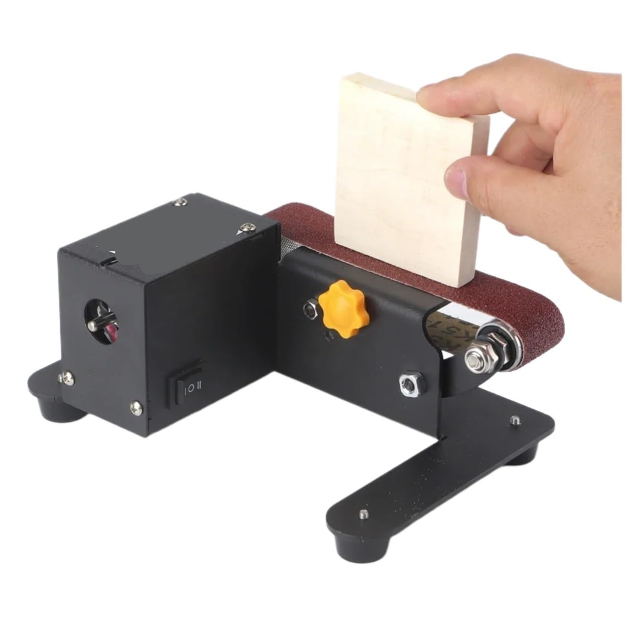 Csdasw Nero Mini Belt Sander Electric Bench Grinder Sanding Machine 7 Speed Small Grinder Sharpener Polisher Machine For Woodworking Jewellery Diy