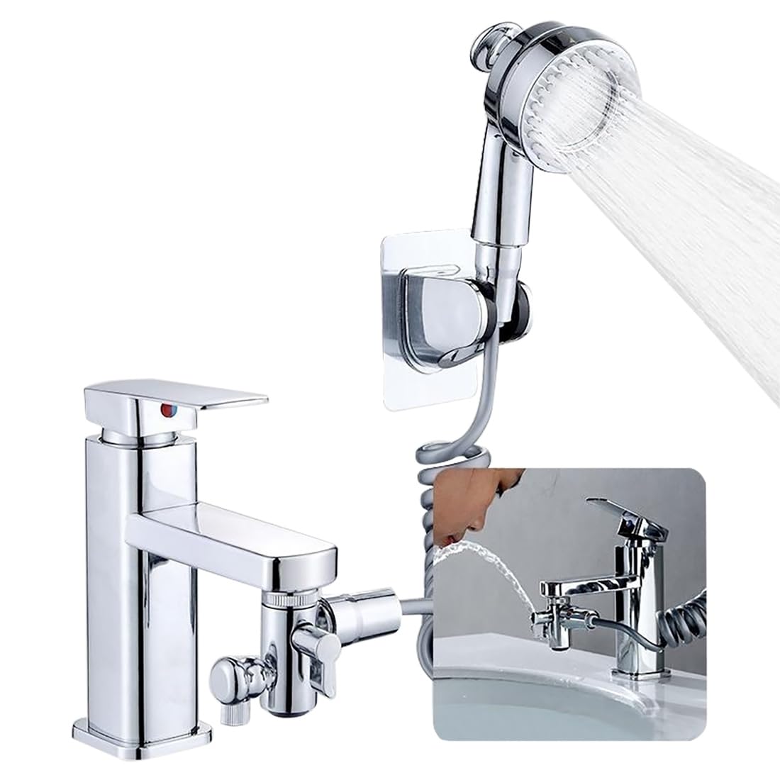 Balacoo Stainless Steel Faucet Spray Head Adjustable Kitchen Sink Faucet Sprayer Replacement Part, Touch On Kitchen Sink Faucets - Canada