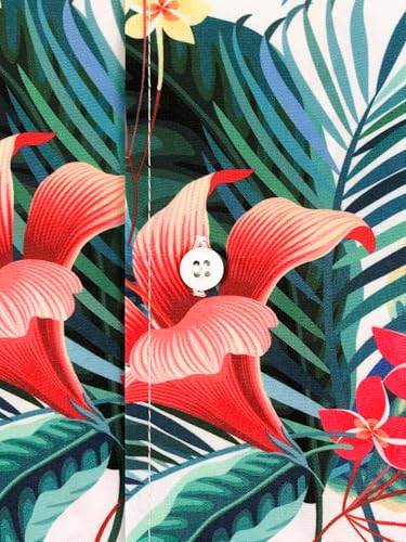 Hawaiian Shirts for Men Casual Summer Beach Shirt Button Down Floral Tropical Vacation Short Sleeve Shirts4