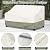 Bitubi Waterproof Patio Sofa Cover, Heavy Duty 3-Seater Outdoor Couch Cover Size Up to 79W x 38D x 35H Inches, Lawn Patio Furniture Covers with Air Vent (Beige)