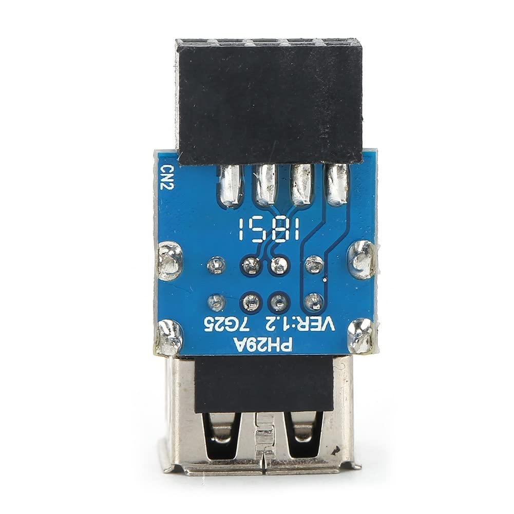 WENLII ADDn Card 2 Port 9PIN Female to 2 USB 2.0 Female Connector