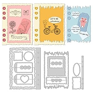 GLOBLELAND Tagebuch-Stanzformen Mit Zerrissenen Kanten